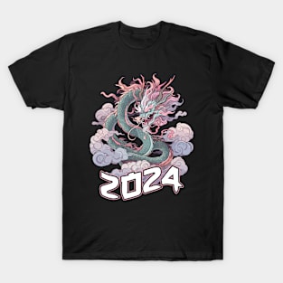 Chinese New Year of the Dragon 2024 Pastel Dragon T-Shirt